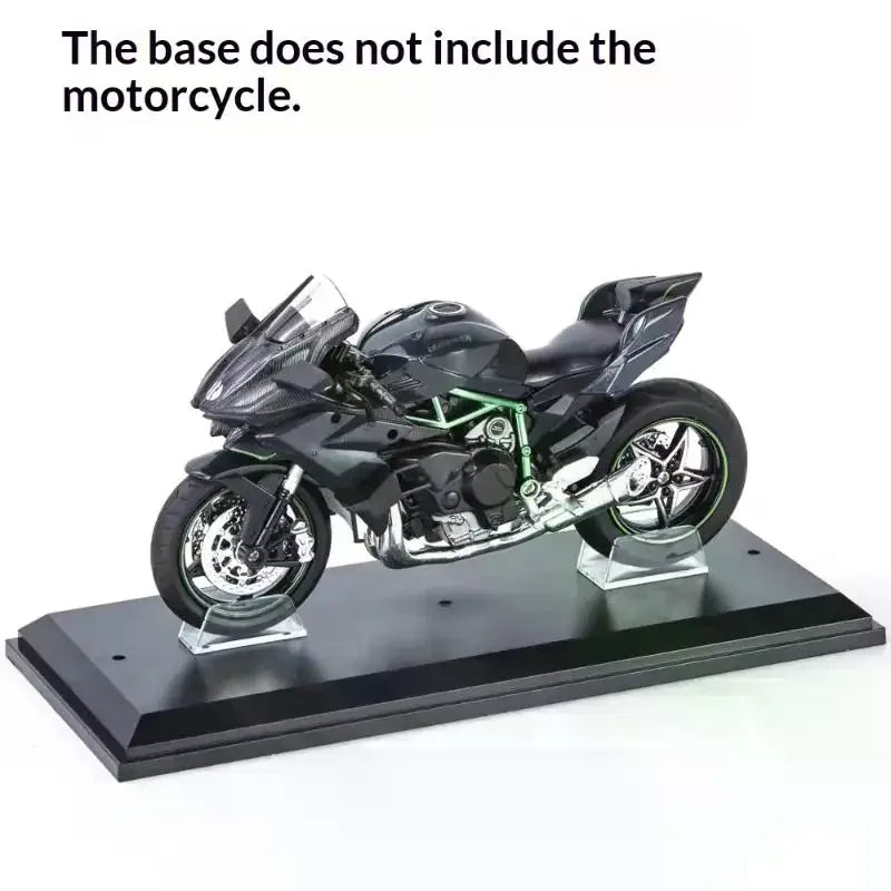 1:12 Scale Motorcycle Model Display Stand | Black Plastic