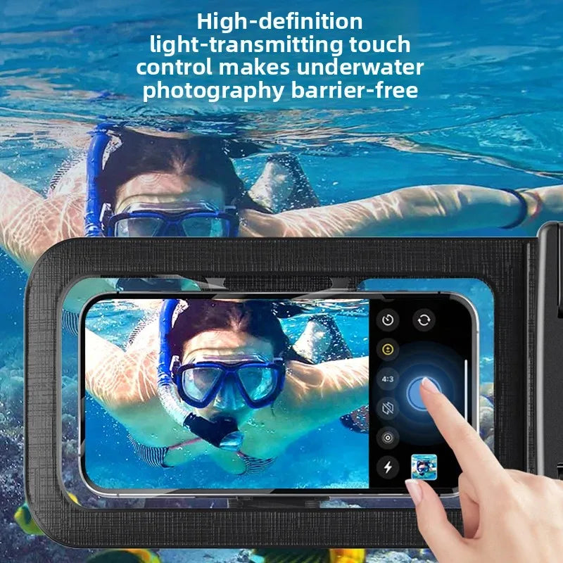 waterproof phone pouch for swimming bag phone case under water IPX8 waterproof bag diving phone case waterproof phone pack Peaceful Pleasures Health and Wellness