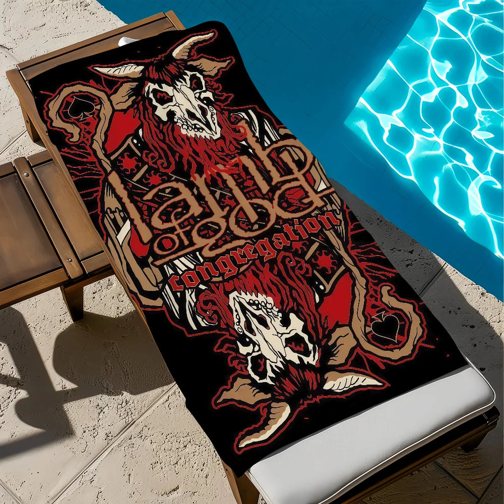 Lamb of God Rock Band Quick-Dry Beach Towel | Travel & Gym