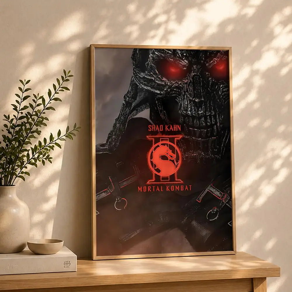 Mortal Kombat Movie Poster – HD Self-Adhesive Waterproof Wall Art Wall Art Poster Peaceful Pleasures Health and Wellness