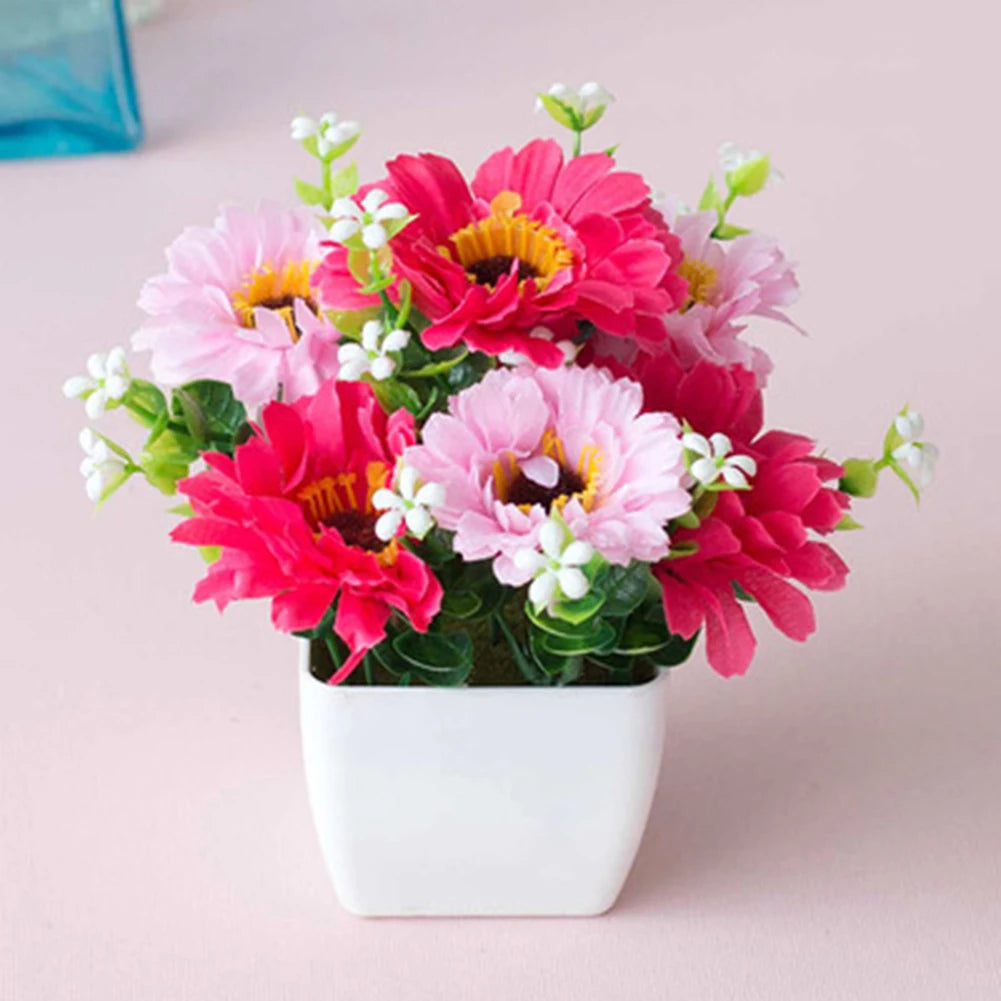 Pot Artificial Potted Plant Garden Decoration Home Decor Room Fake