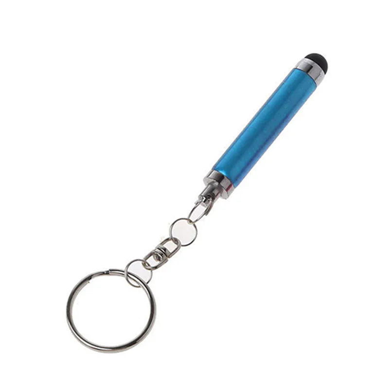 Key Chain Short Capacitance Pen For Phone Touch Screen Accessory Touch Pen For Cell Phone Universal Stylus Pen For Tablet Pen Peaceful Pleasures Health and Wellness Light blue