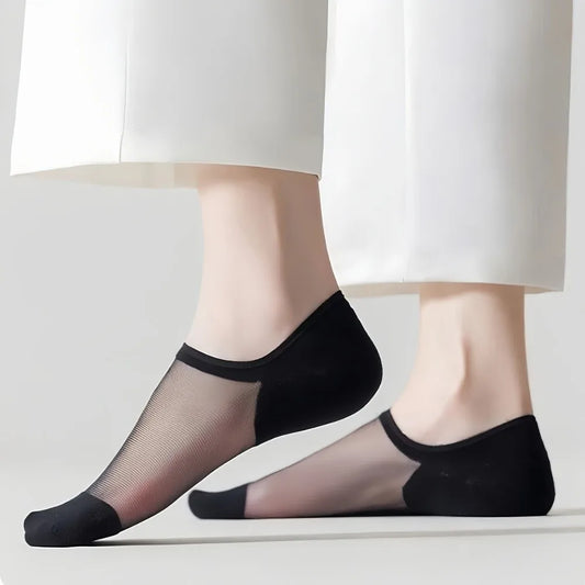 Women's Ultra-Thin No-Show Socks – 6 Pairs, Non-Slip Low-Cut Women's No-Show Socks Peaceful Pleasures Health and Wellness