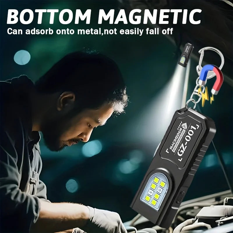 Mikenoon Mini COB LED Keychain Flashlight | USB-C Rechargeable