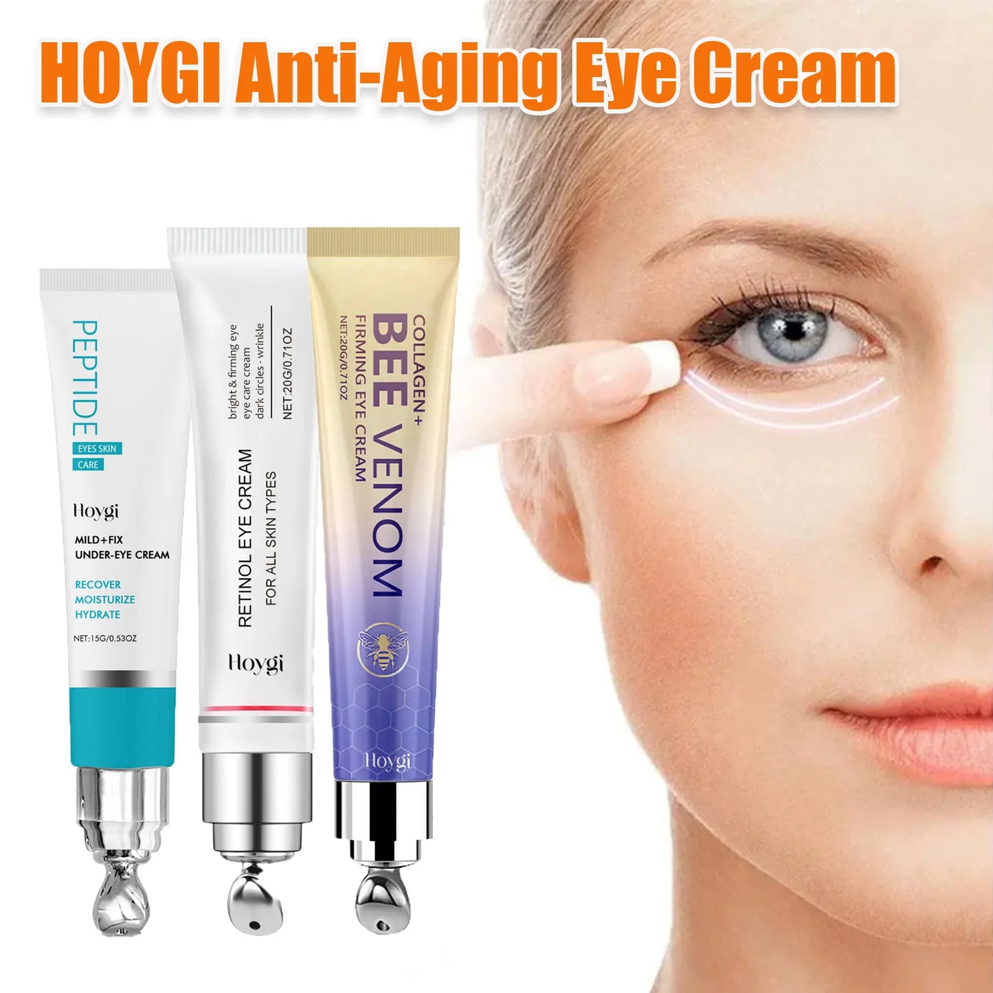 Retinol & Bee Venom Eye Cream – Dark Circles, Wrinkles & Firming