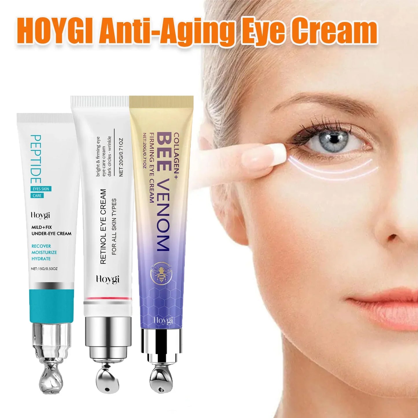Hoygi Retinol & Bee Venom Eye Cream – Wrinkles & Dark Circles