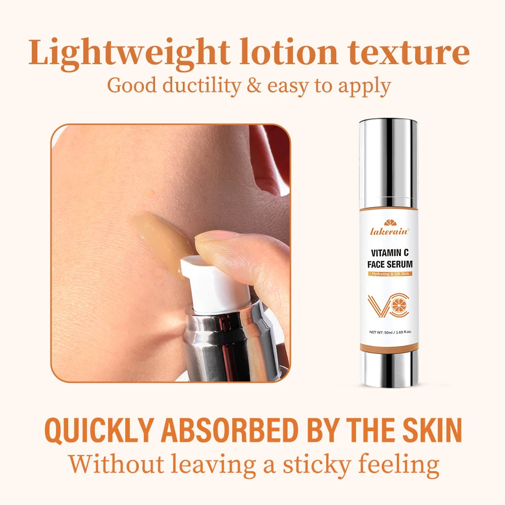 Vitamin C Face Serum Mild Ingredients Moisturizing Restoring Skin Elasticity Refreshing And Comfortable Facial Skin Care Essence Peaceful Pleasures Health and Wellness