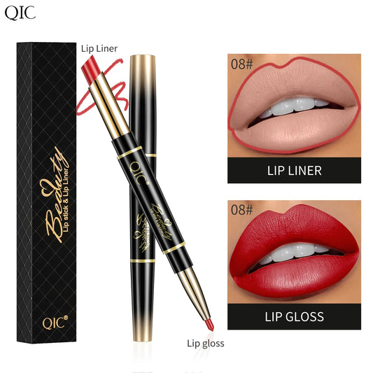 QIC Matte Velvet Lip Liner Pencil – Long-Lasting Contour Lip Liner Pencil Oasis Select