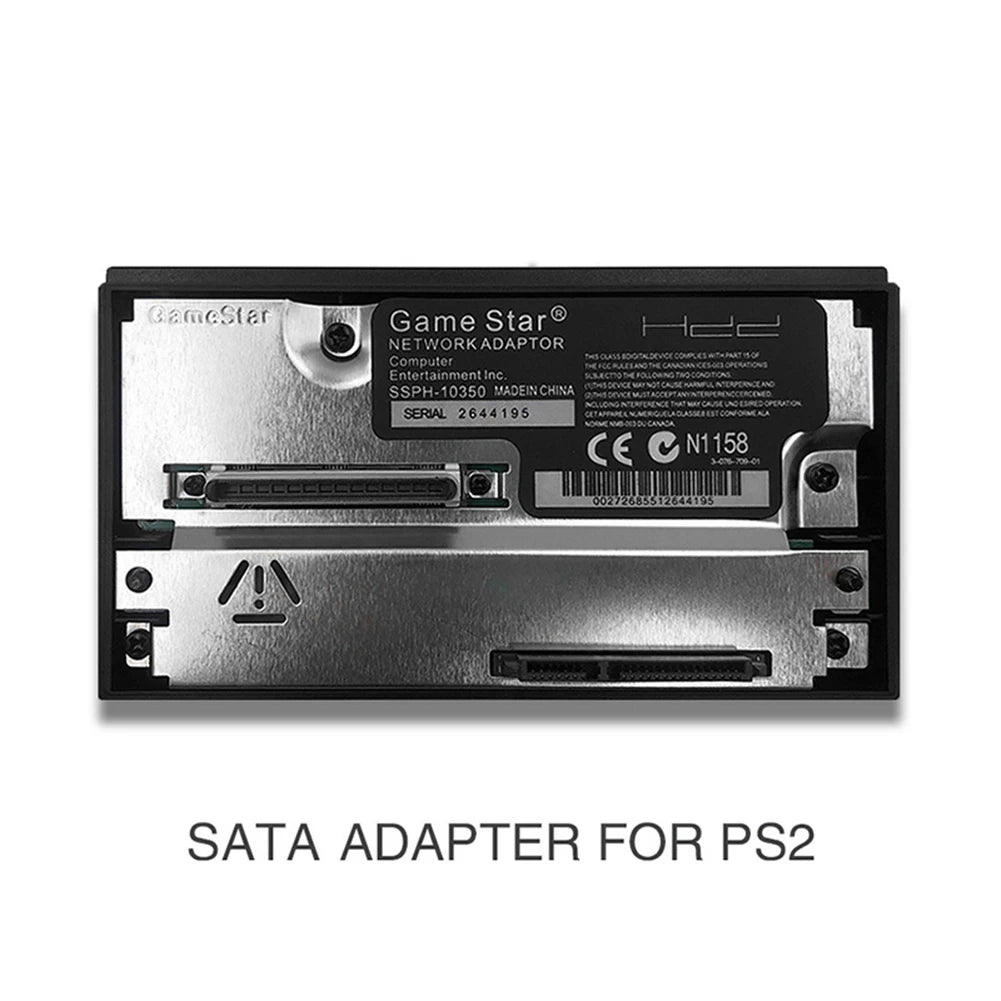 Portable Network Card Adapter SATA Interface Universal Game Console Adapter 2.5/3.5 Inch SATA HDD Gaming Accessories for PS2 Peaceful Pleasures Health and Wellness