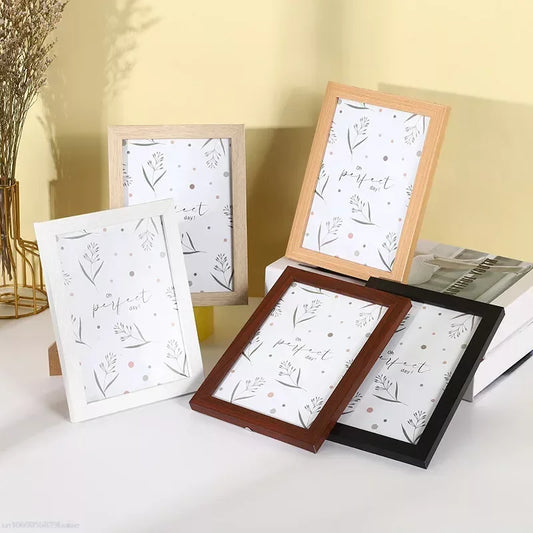 Modern Simple Wooden Picture Frame 5/6/7/8 Inch/picture Frame Wooden Density Board Picture Frame Home Decor Peaceful Pleasures Health and Wellness