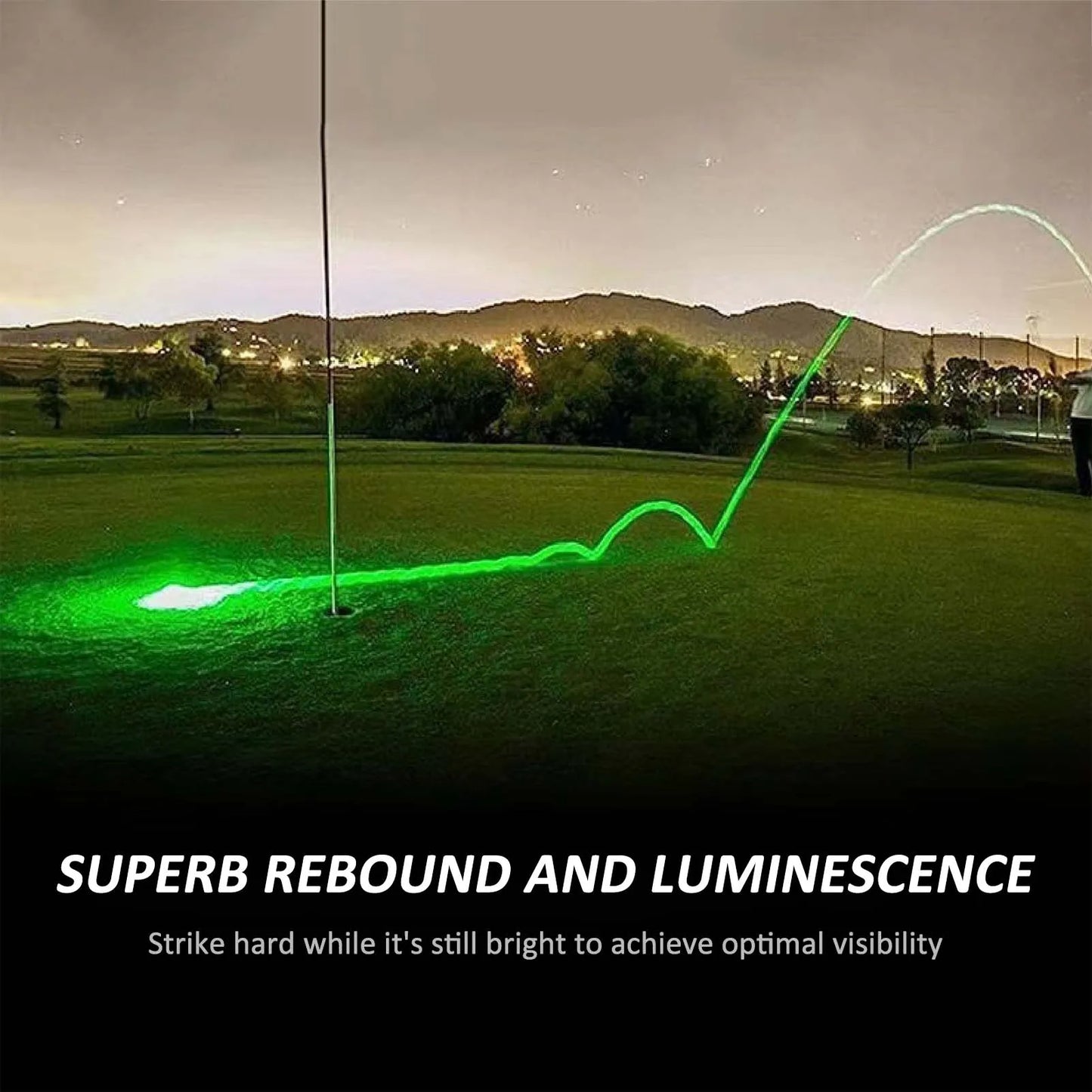 Glow Golf Balls for Night Reliable Material Practice Golf Sports Balls Suitable for Father's Day Christmas Peaceful Pleasures Health and Wellness