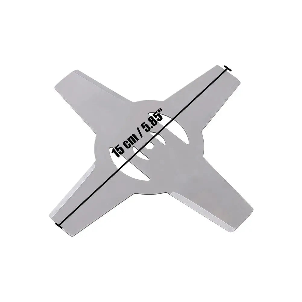 150mm Metal Grass Trimmer Blades for Electric Mowers Peaceful Pleasures Health and Wellness