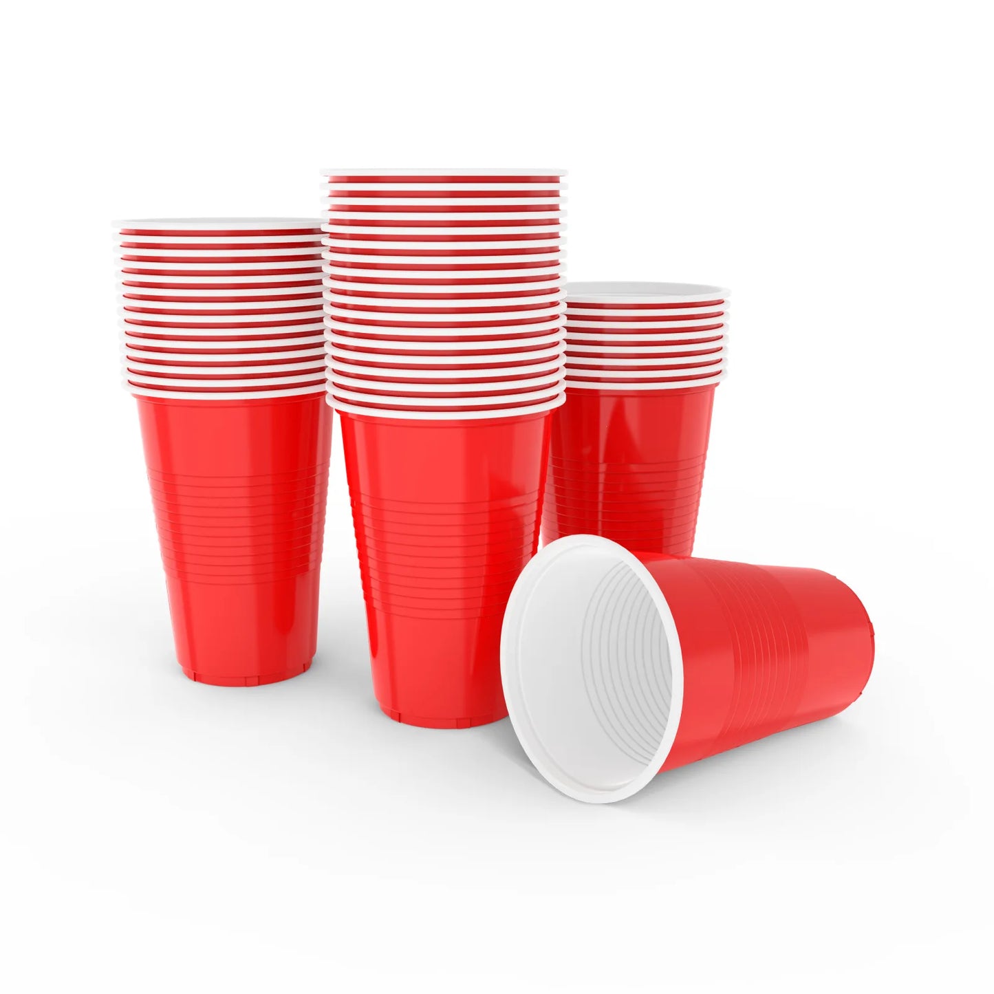 50PCS 18OZ Party Disposable Cups Red Plastic Cup for Beer Pong Kit for Juice on your Birthday Wedding or Graduation Party Peaceful Pleasures Health and Wellness