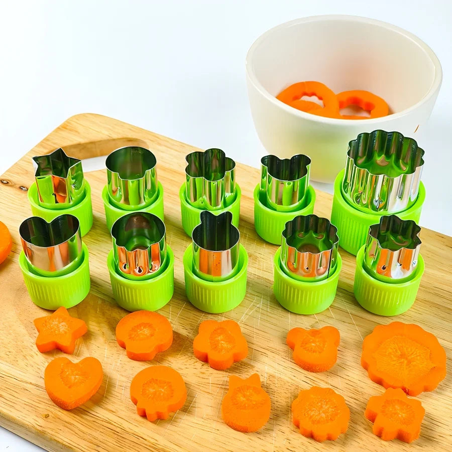 9-Piece Stainless Steel Food Cutter Mold Set – DIY Shapes