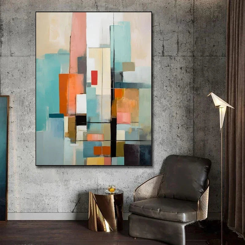 Classic Abstract Wall Art Matte Colour Oil Painting HD Canvas Print Poster Home Decor Living Room Bedroom Decorative Painting Peaceful Pleasures Health and Wellness