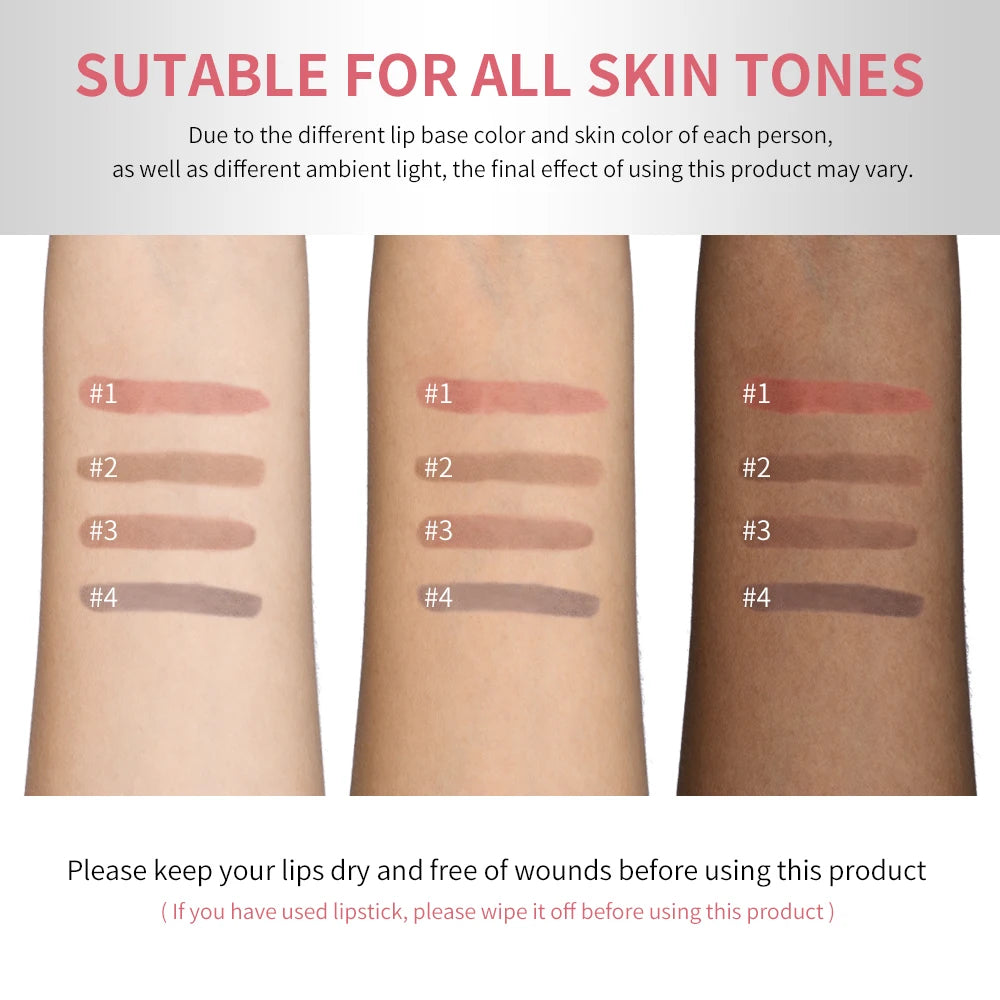 Peel Off Lip Stain Lip Liner Tattoo Long-Lasting Waterproof Smudge-Proof Transfer-Proof Matte Lipliner Magic Lip Cosmetic Peaceful Pleasures Health and Wellness