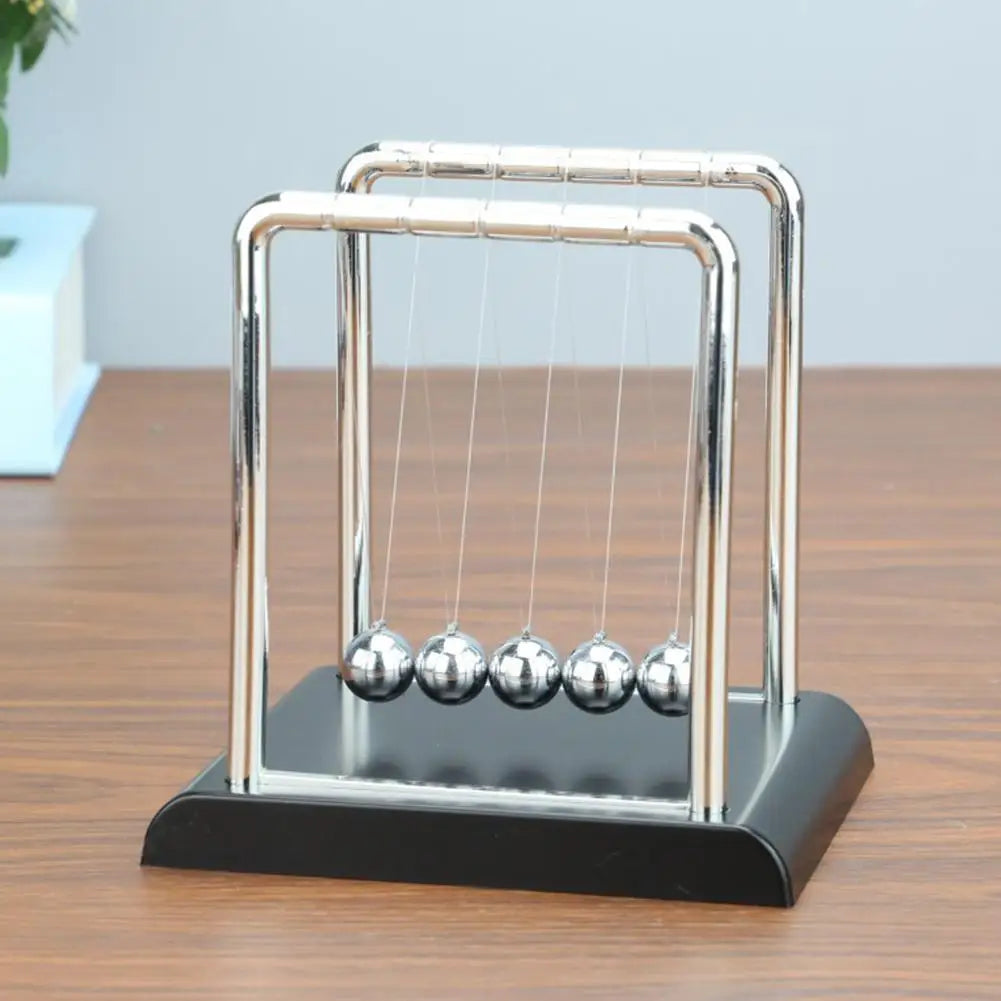 Newton's Cradle Steel Pendulum Toy – Physics Desk Decor