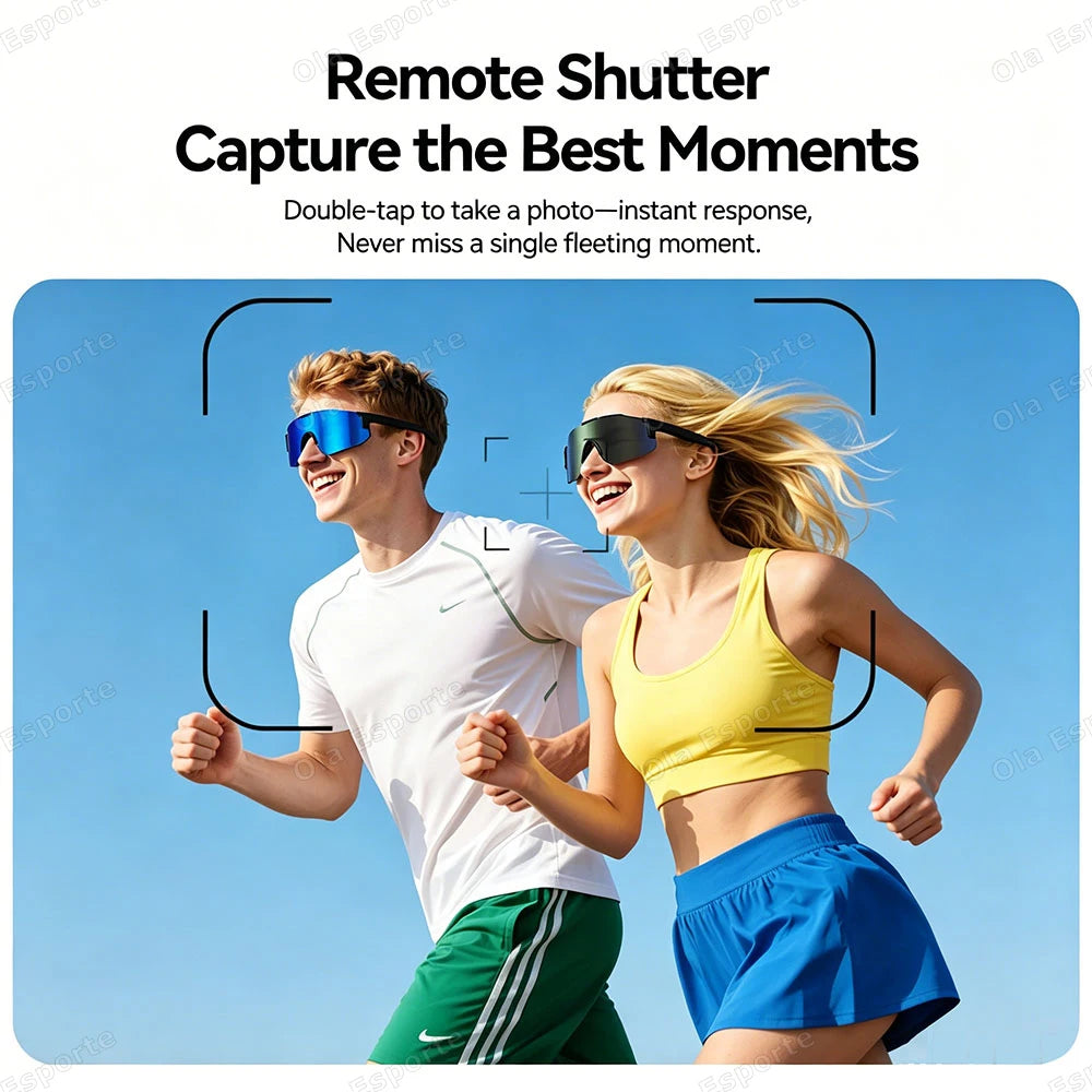 Smart Cycling Glasses Bluetooth 5.3 | AI Voice, Music & Calls