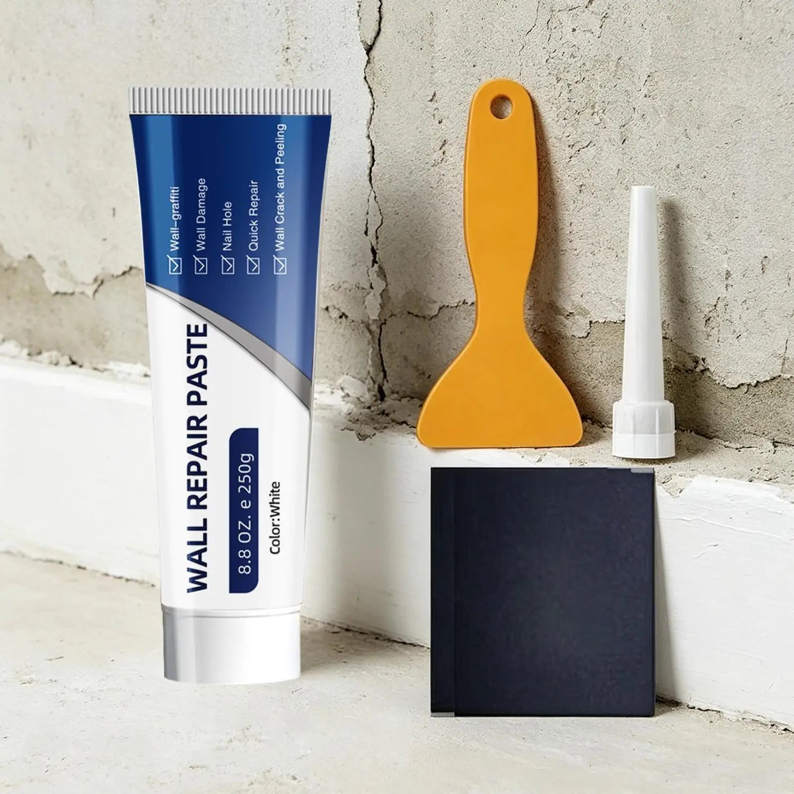 Wall Repair Paste Quick Drying Drywall Mending Putty Wall Hole Crack Filler For DIY Home Tile Concrete Bathroom Shower Floor Peaceful Pleasures Health and Wellness