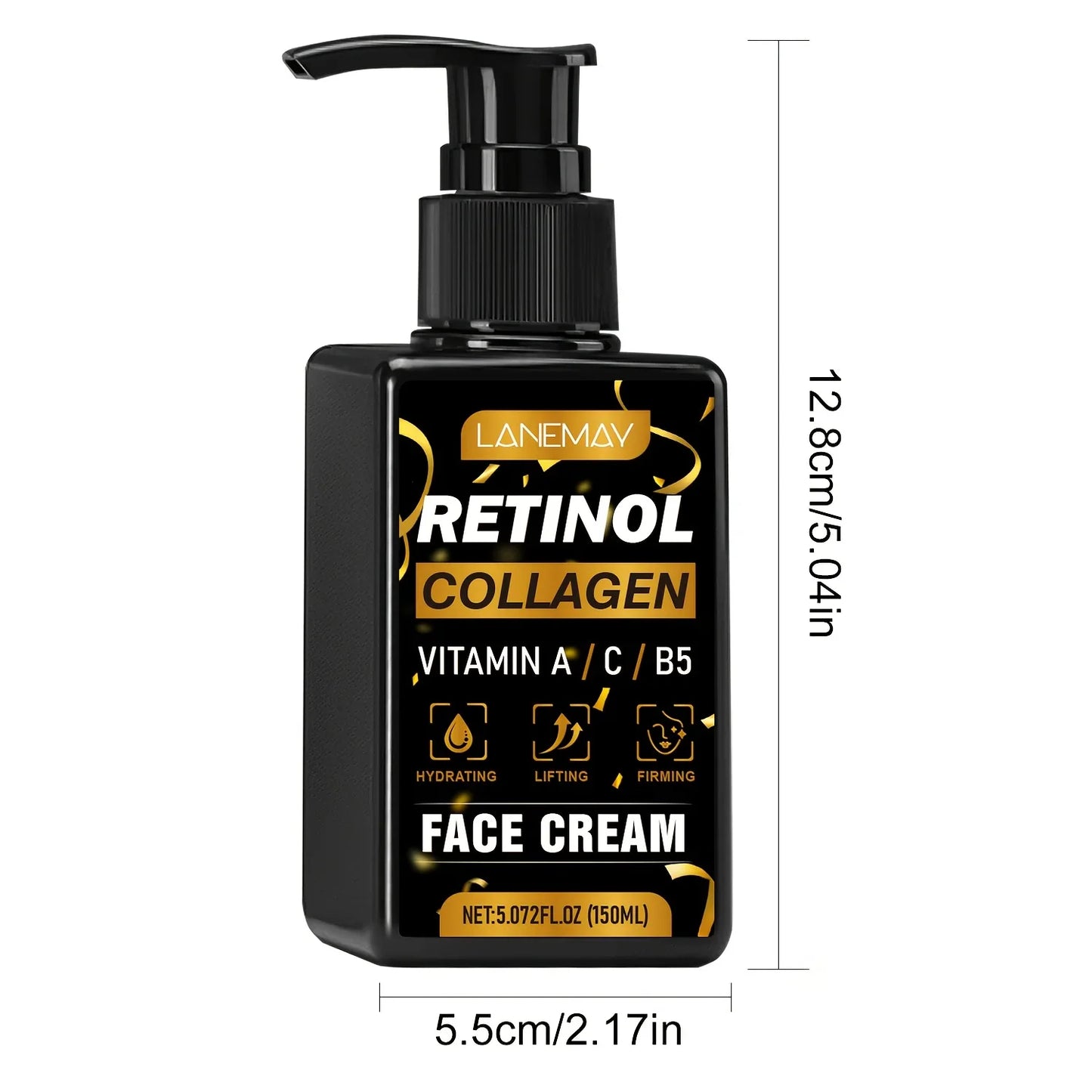 Men's Retinol Face Cream – Vitamin A & C, Hydrating & Firming