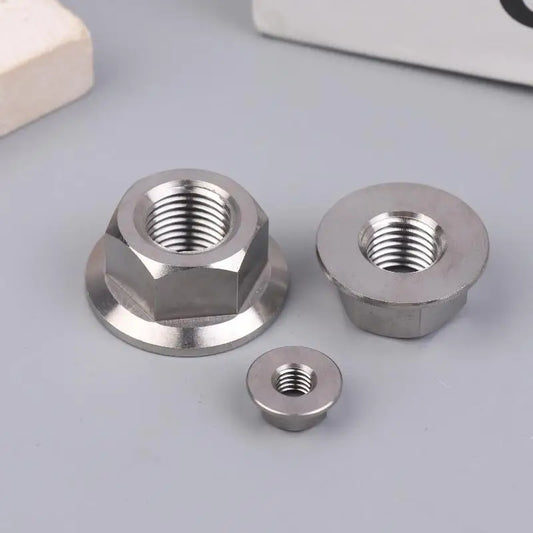 New 1PC Motorcycles Titanium Hex Flange Hexagon Nuts M5 M6 M8 M9 M10 M12 For Motorcycles And Motorbikes Peaceful Pleasures Health and Wellness