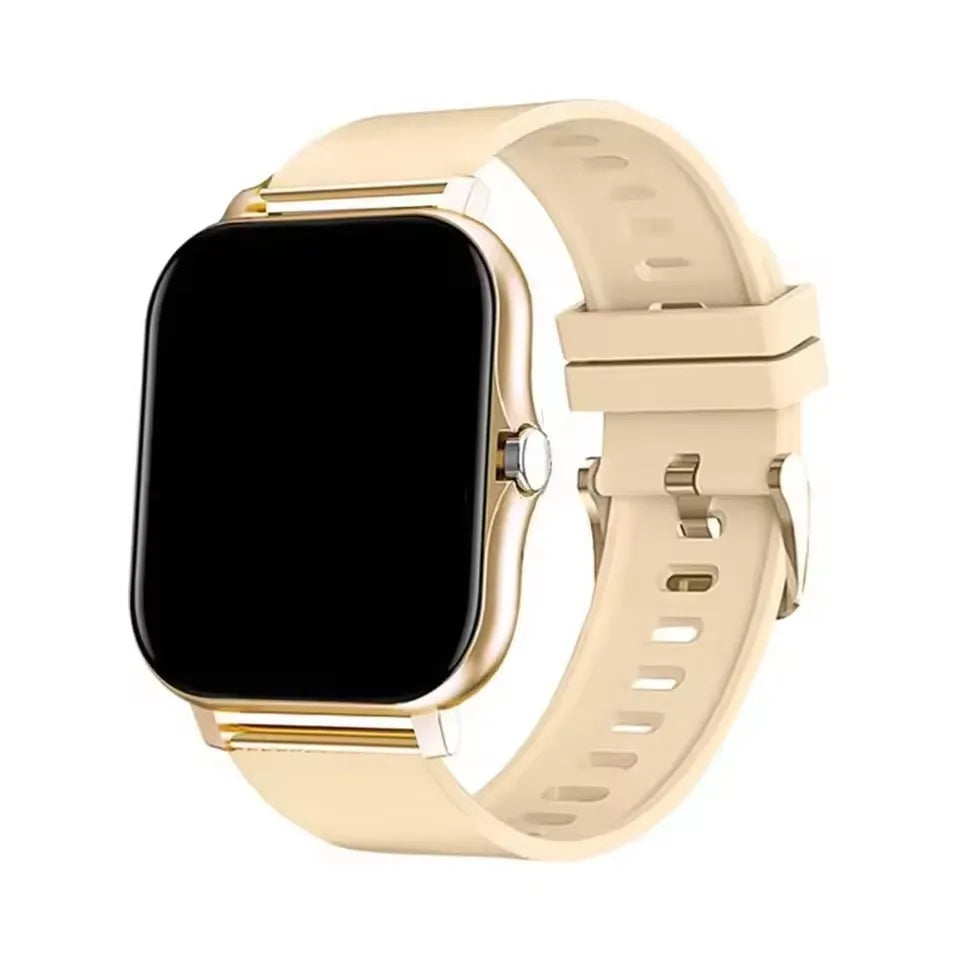 Smart Watch For Men Women Gift Sports Fitness Watch Bluetooth Call Digital Heart Rate Monitor Smartwatch GPS Tracking Wristwatch Peaceful Pleasures Health and Wellness Gold