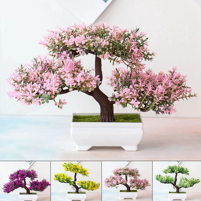 Artificial Plants Decoration Potted Fake Pot Bonsai Simulation Pine