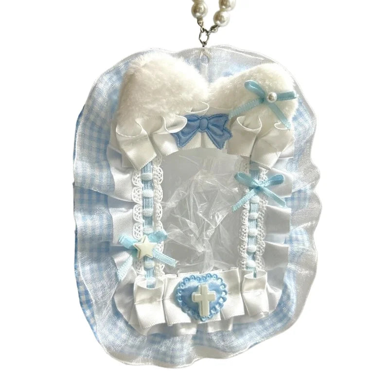 1pc Gumei Lace Card Cover ID Protection Cover Bar Partner DIY Pain Packaging Accessories Collect Peaceful Pleasures Health and Wellness