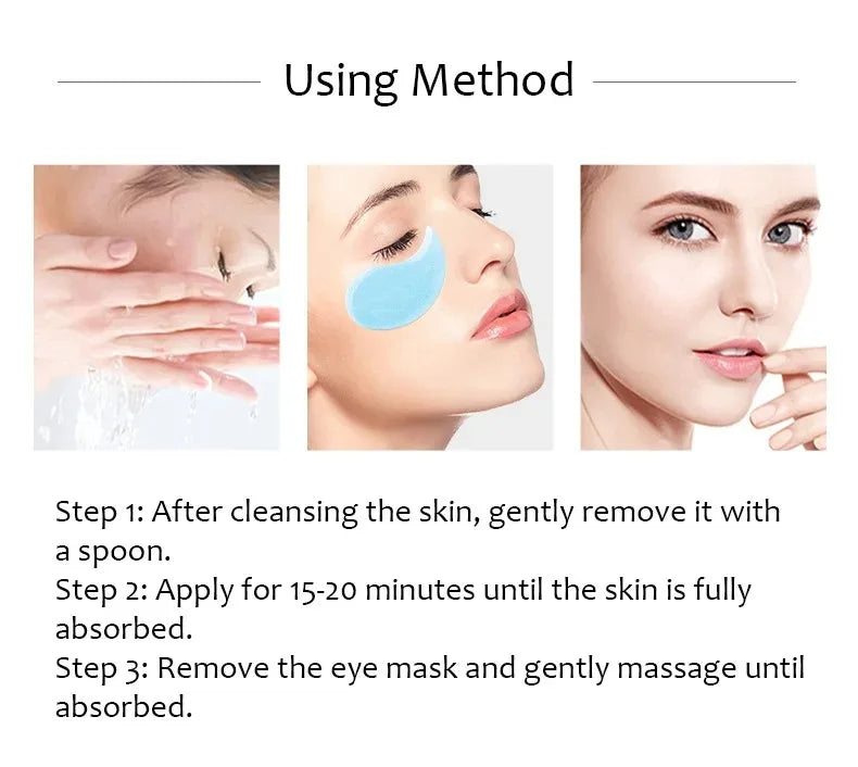 60-Pack Hyaluronic Acid Collagen Eye Masks – Firm & Hydrate