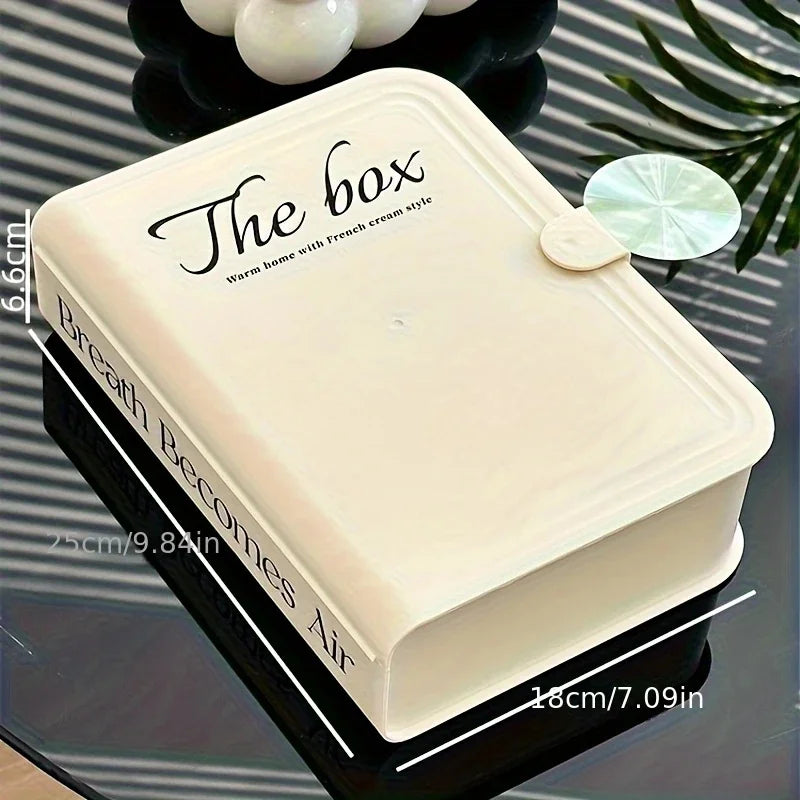 Practical Creative Underwear Socks Storage Boxes Travel Portable Boxes Desktop Small Parts Storage Charging Cable Storage Tools Peaceful Pleasures Health and Wellness Apricot