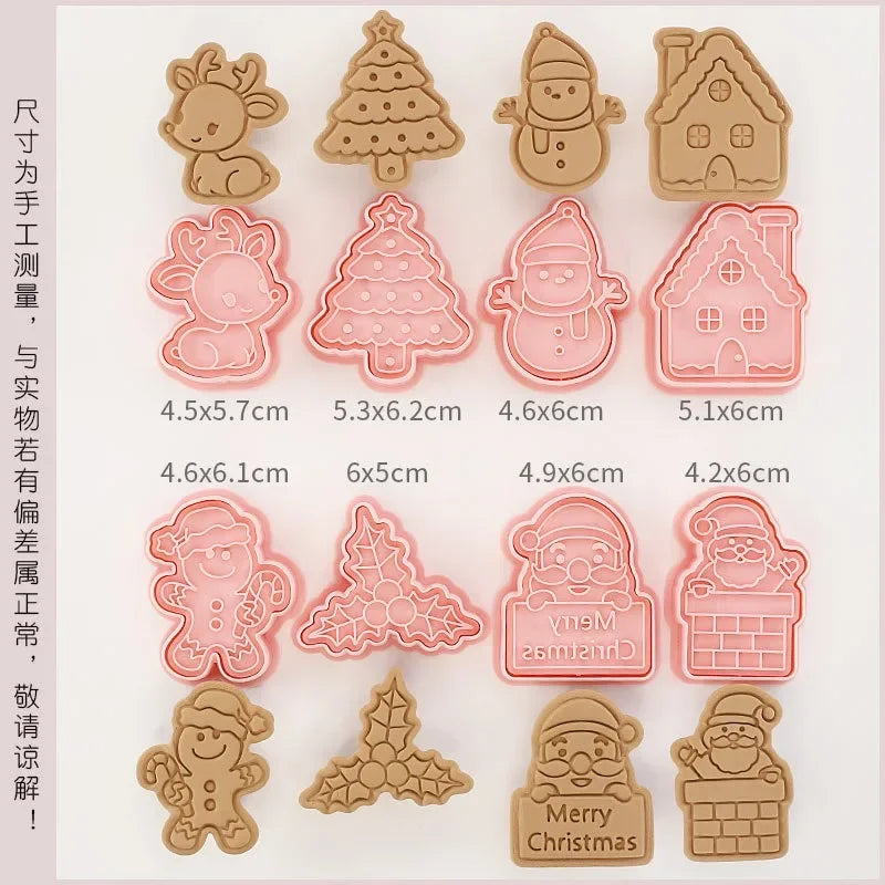 Christmas Cookie Cutter Set – Gingerbread, Santa & More | 6 Shapes