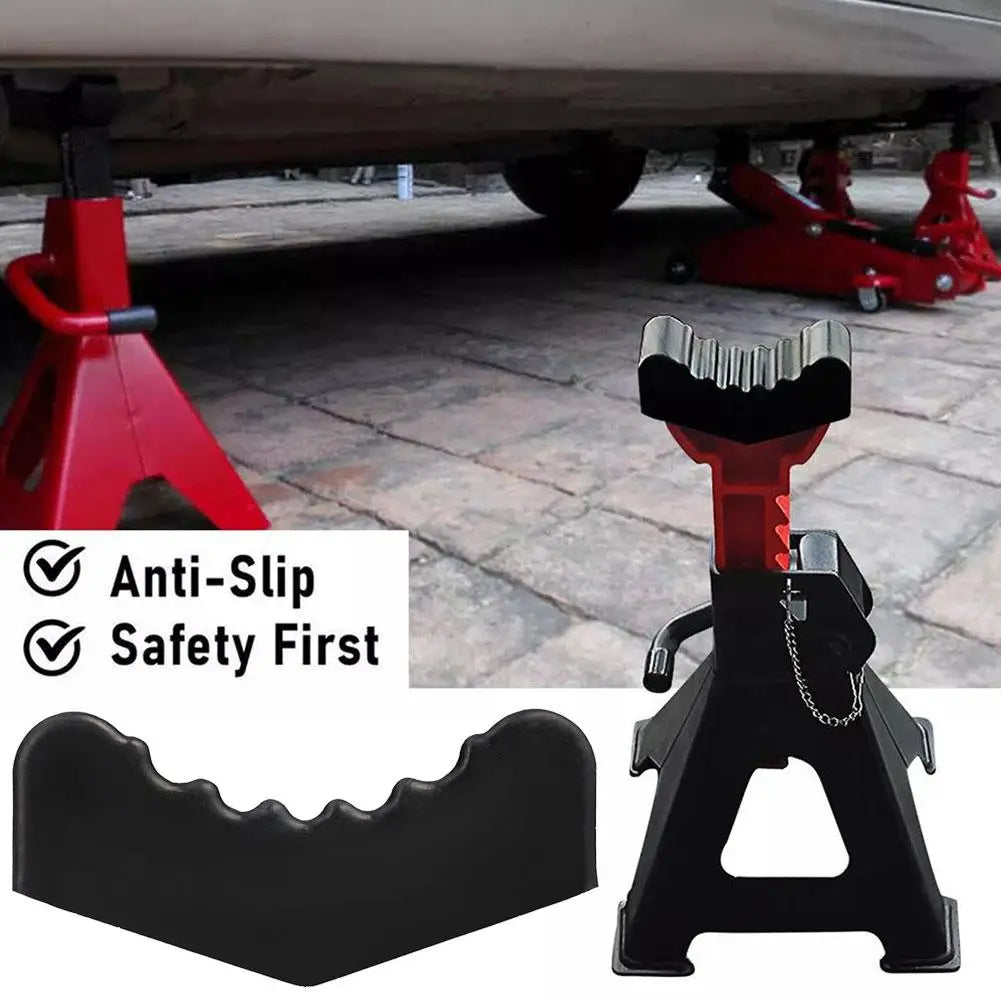 6-Ton Rubber Jack Stand Pad Adapter – Pinch Weld Grip (2pk)