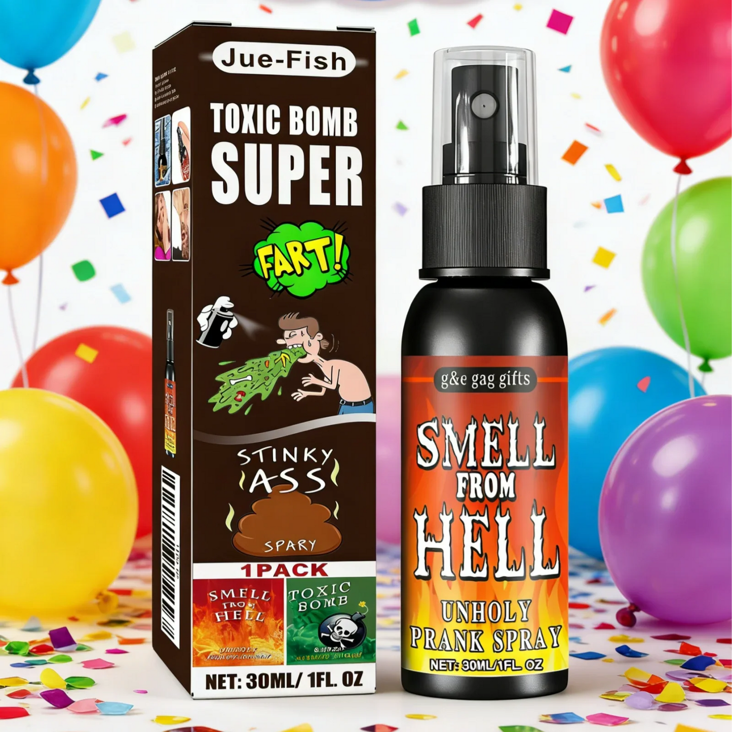 Fart Spray Prank 30ml – Non-Toxic Stink Bomb Gag Gift