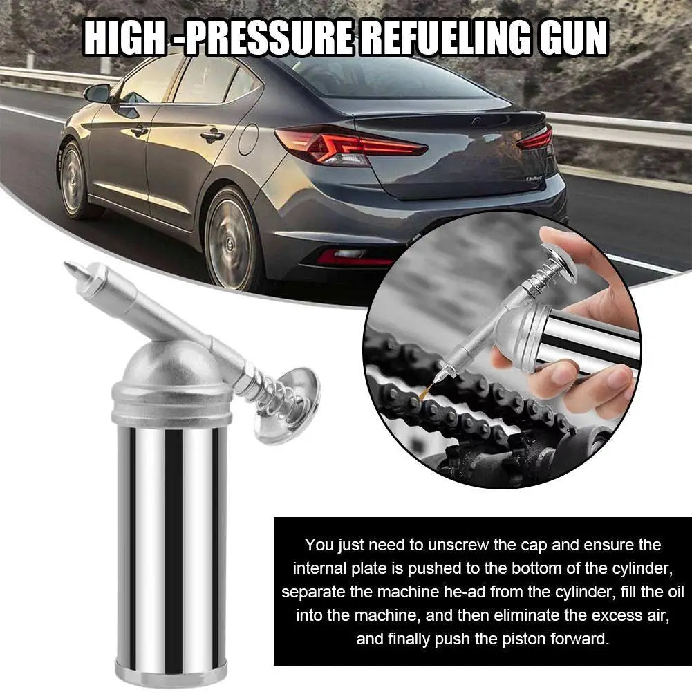 80cc Mini Bicycle Grease Gun – 1000PSI Handheld Pressure Oiler