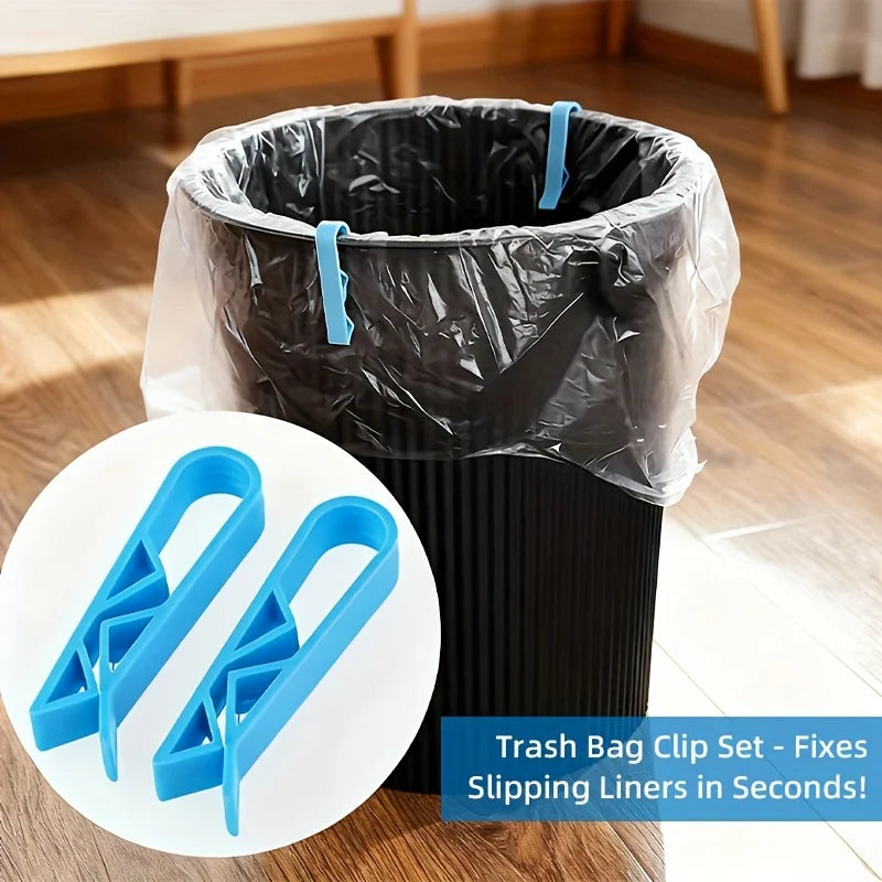 7-Pack Garbage Clips/bag Holders, Durable Kitchen Accessories for Easy Trash Management, Essential Home Organization Tools Peaceful Pleasures Health and Wellness