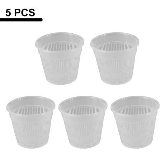 Clear Nursery Pots Garden Planting Pot Orchid Saucers Plastic Flower Peaceful Pleasures Health and Wellness
