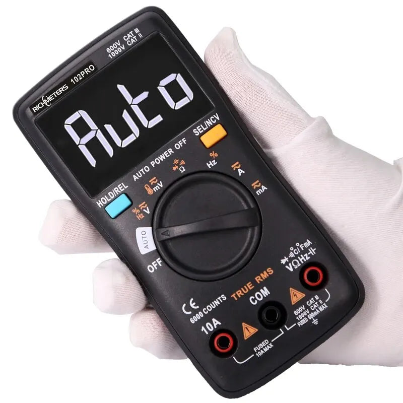 RM102Pro Auto Multimeter 6000 Counts Back Light AC DC Ammeter