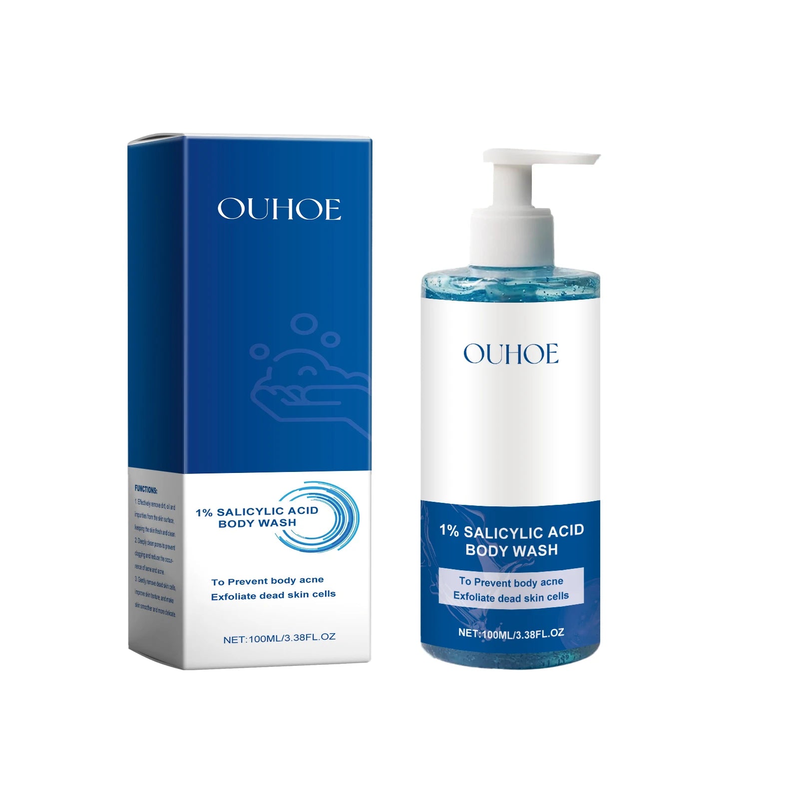 Salicylic Acid Body Wash – Acne, Pores & Exfoliating Shower Gel Acne Body Wash Peaceful Pleasures Health and Wellness 100ml boxed Others