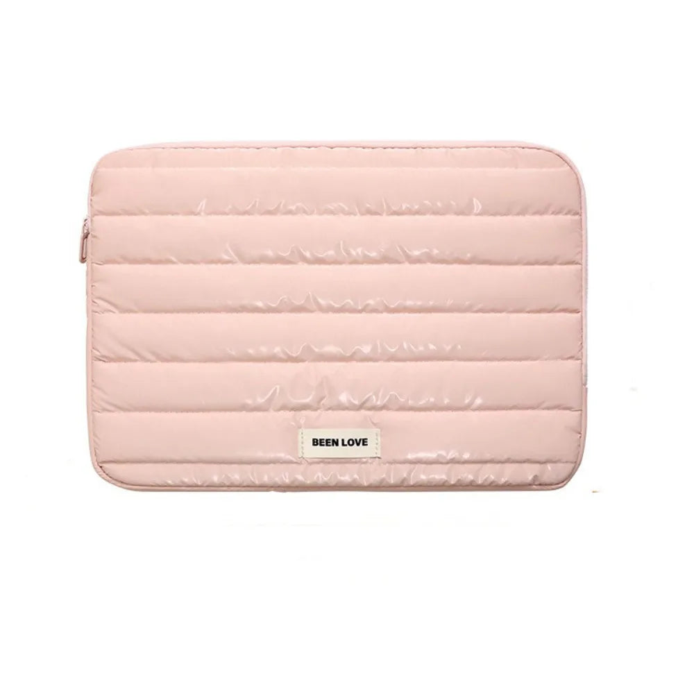 14Inch Laptop Sleeve Cover Bag Soft Case Lightweight Computer Protective Case Korean Style Notebook Sleeve Pouch Tablet Supplies Peaceful Pleasures Health and Wellness Pink