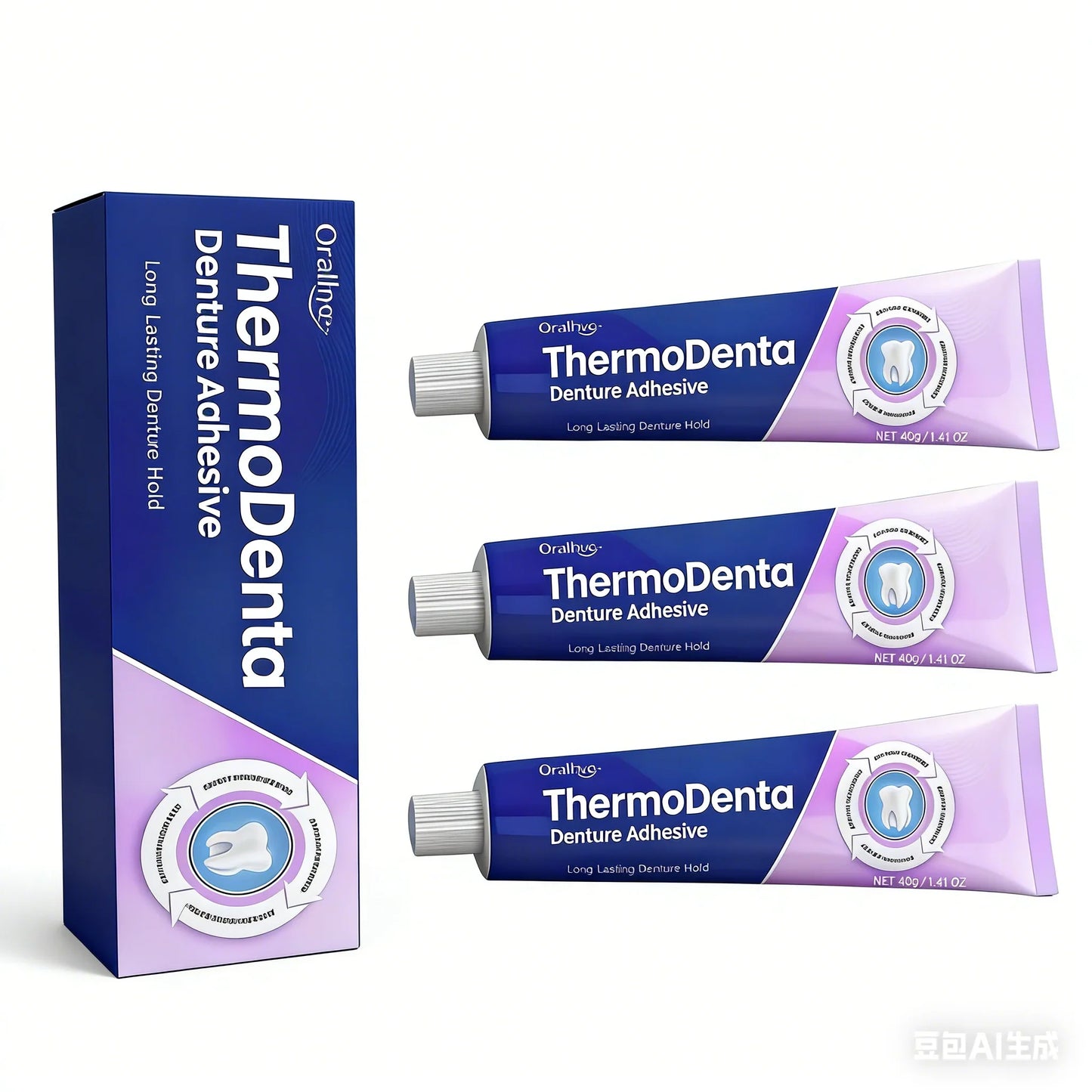 Zinc-Free Denture Fixation Adhesive – Up to 4-Day Secure Hold