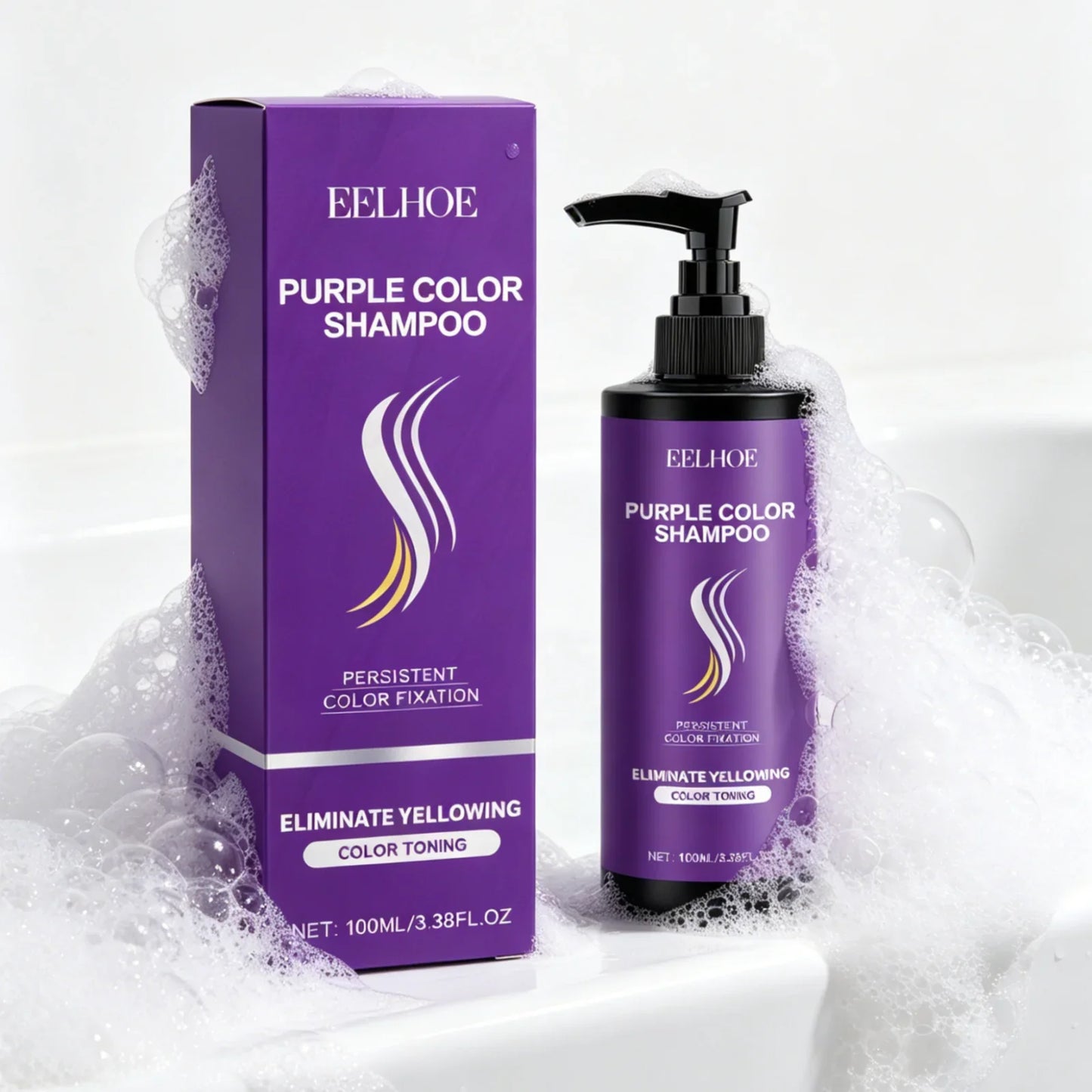 EELHOE Purple Toning Shampoo – Color Care & Moisture 100ml