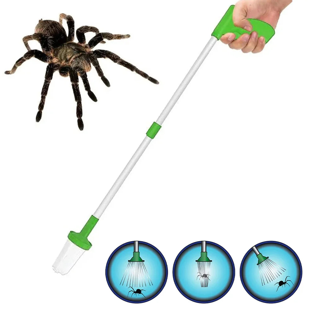 Foldable household tool spider catcher clip insect catcher cute catcher Abs household outdoor Peaceful Pleasures Health and Wellness
