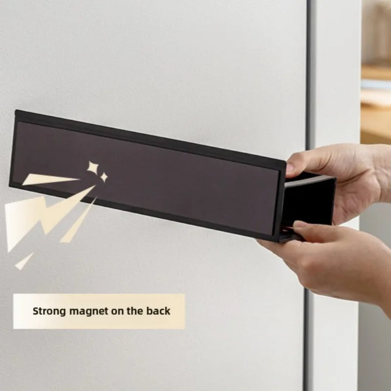 Magnetic Spice Rack for Refrigerator – Steel Shelf & Hook Rack
