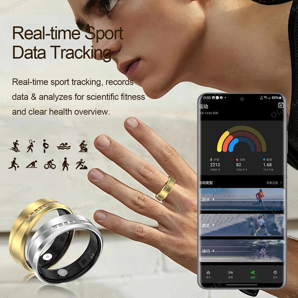 Smart Ring – Heart Rate, Sleep & Activity Tracker | Waterproof