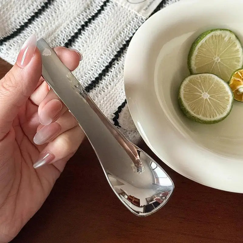 2-Pack Stainless Steel Dessert Spoons – Ice Cream & Yogurt