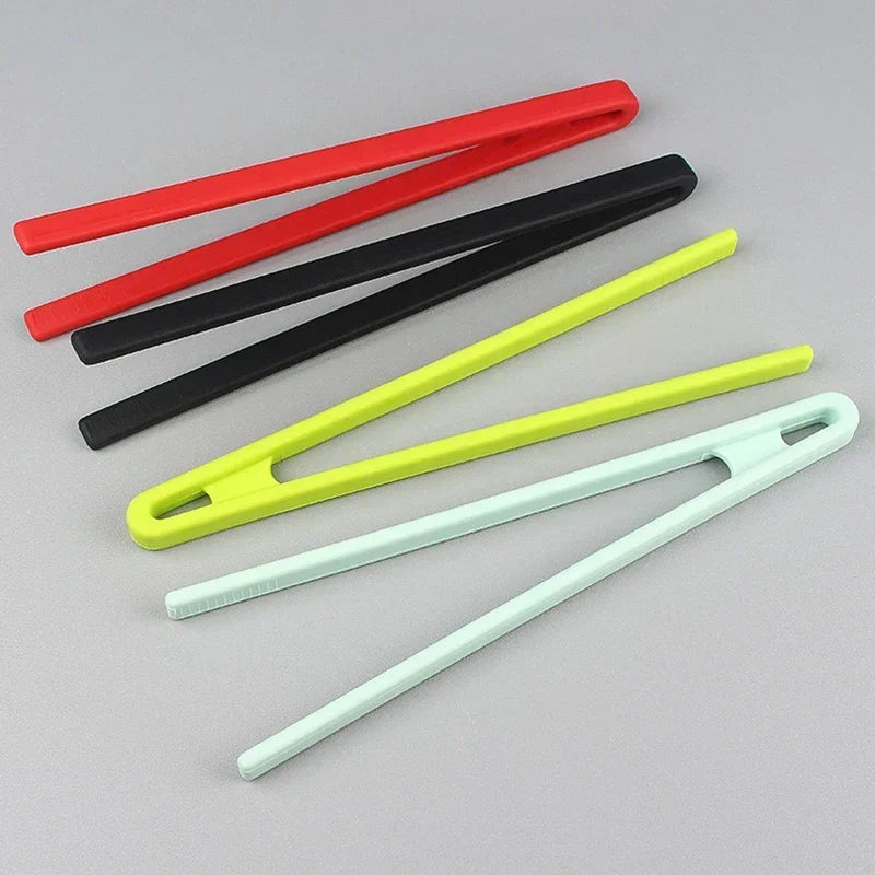 Silicone Food Tongs | Non-Slip BBQ & Salad Cooking Clips