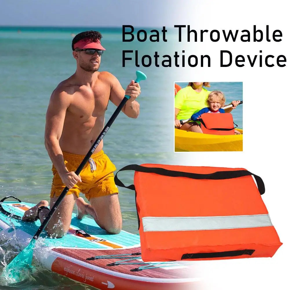 Throwable Boats Cushion High Buoyancy Floatation Pad High Buoyancy Throw Cushion for Boating Marine Pool Beach Kayak Canoe Peaceful Pleasures Health and Wellness