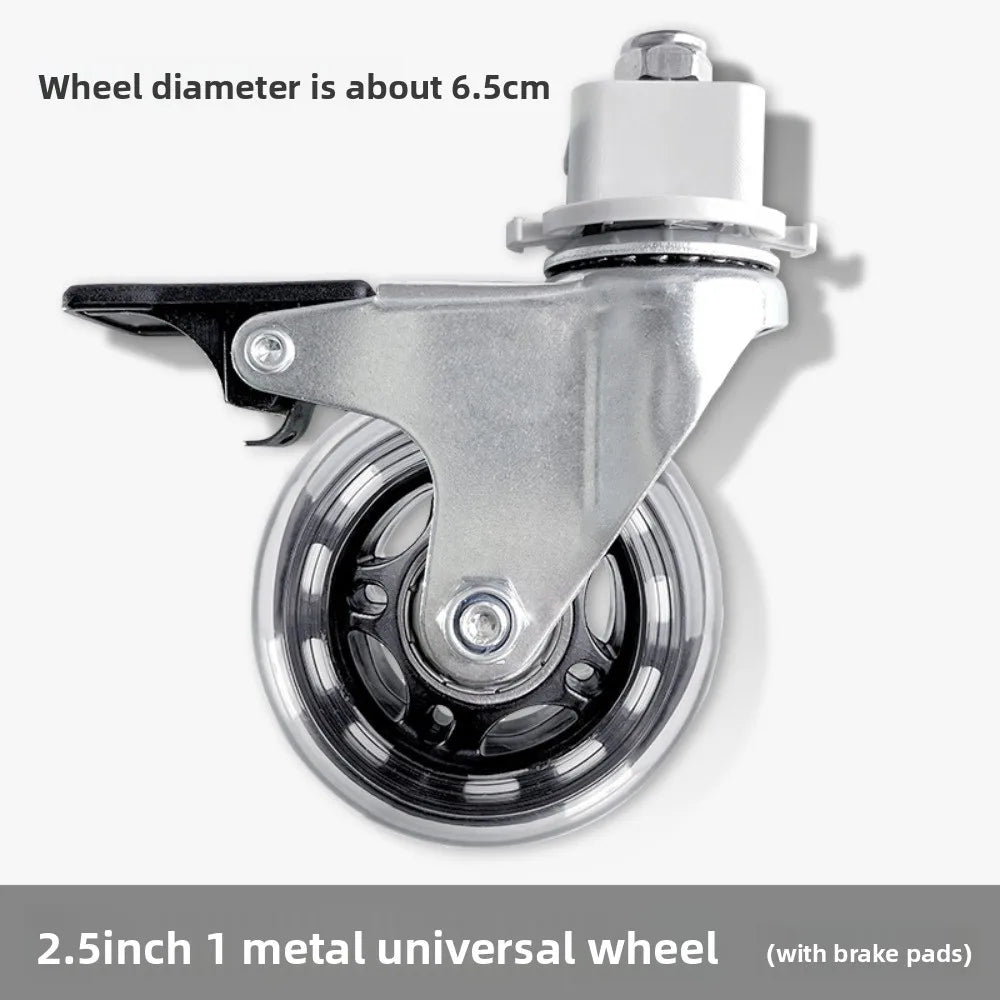 2" Mute Office Chair Caster Wheels – Heavy-Duty Rubber Swivel