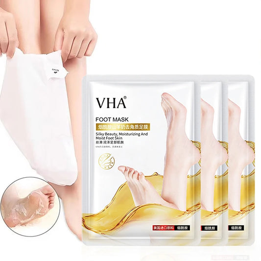 Goat Milk Exfoliating Foot Mask – Dead Skin & Moisturizing Exfoliating Foot Mask Peaceful Pleasures Health and Wellness
