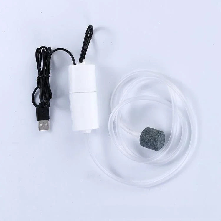 USB Mini Aquarium Air Pump – Silent Aerator for Small Fish Tanks